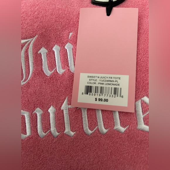 Juicy Couture Pink Strawberry Bag/ Sweet n Juicy Fr Tote - Picture 9 of 9